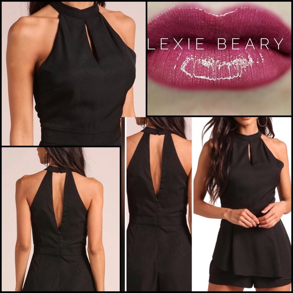 ⚡️1 LEFT⚡️Black Keyhole Romper - Picture 7 of 7